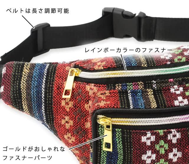 GPT Waist Body Hip Bag for Men and Large Stylish Travel Asian Ethnic Gueri Type 1 [Suitcase Company] Pouch, Bag, Women, Capacity, Bag, Pattern,