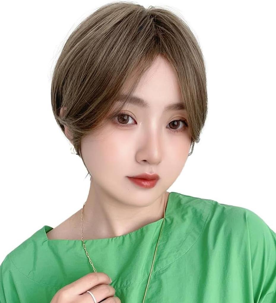 Wig Short Bob Full Wig Short Bob Wig Wig Black Hair [Brightlara] Women's Men's tf1754-UK