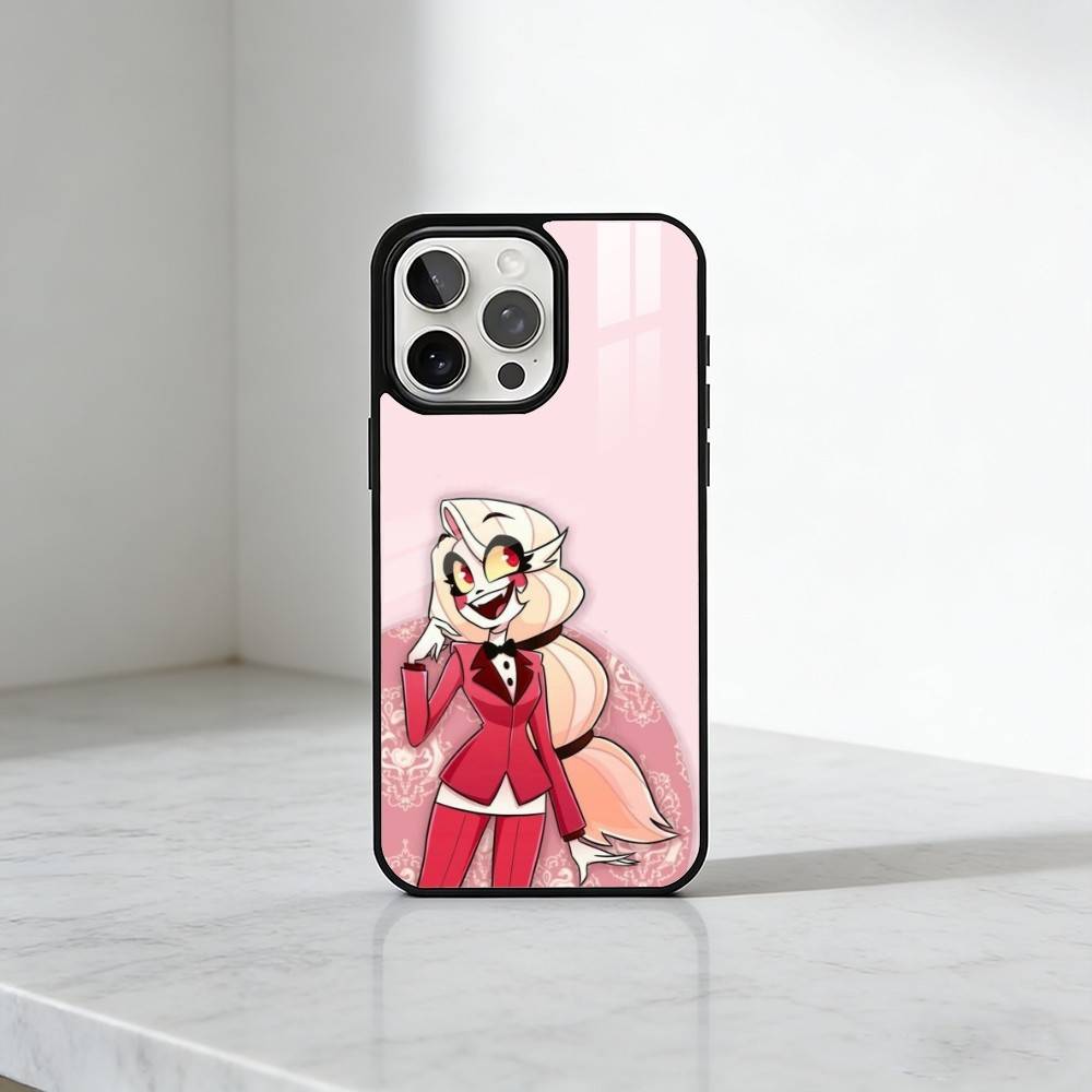 H-Hazbin H-Hotel Phone Case For iPhone17,16,15,14,13 Plus,Pro Max Magnetic For Magsafe Wireless Charging