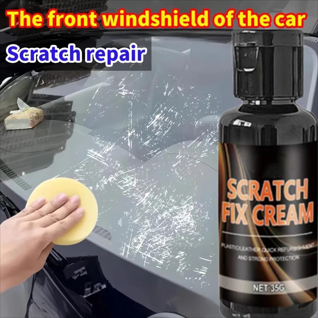 Multifunktionaler Glas-Kratzerentferner - Glaspolier-Set, ideal für Autofenster, Brillen, Motorradhelme & mehr
