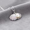 Elegant Oyster Necklace Unique Clavicle Chain New Peach Heart Pearl Necklace  Evening Party