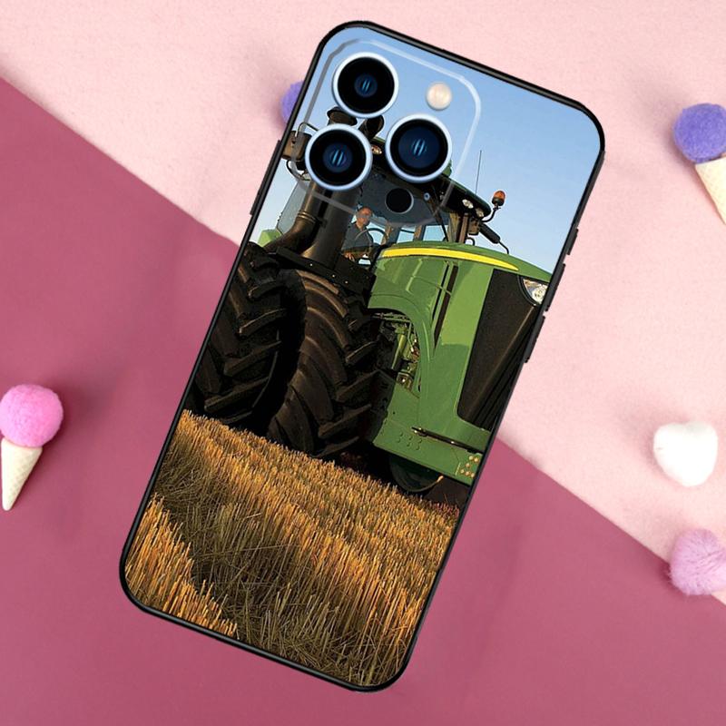 Farm Vehicle Tractor Case For iPhone 15 16 Pro Max 11 12 13 Mini 14 15 Pro Max 15 Plus XR 16e Phone Back Cover