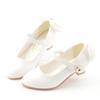 Spring new girls' shoes, small high-heeled leather shoes, princess shoes for older children, Korean-style children's shallow mesh trendy shoes