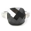 Silverring 'Romy' Svart Vit