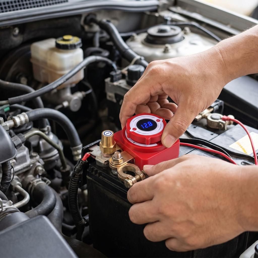 Car Battery Disconnect for Vehicle Maintenance and Storage