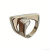 Practical Simple Adjustable Opening Rings Wide Irregular Rings Alloy Texture Suitable for Wedding and Parties Wear