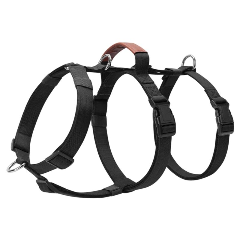 Dog Harness Anti Escape Vest Adjustable Training Vest Pet Strong Training Walking Swimming Hiking Anti Escape Belt XL чёрный