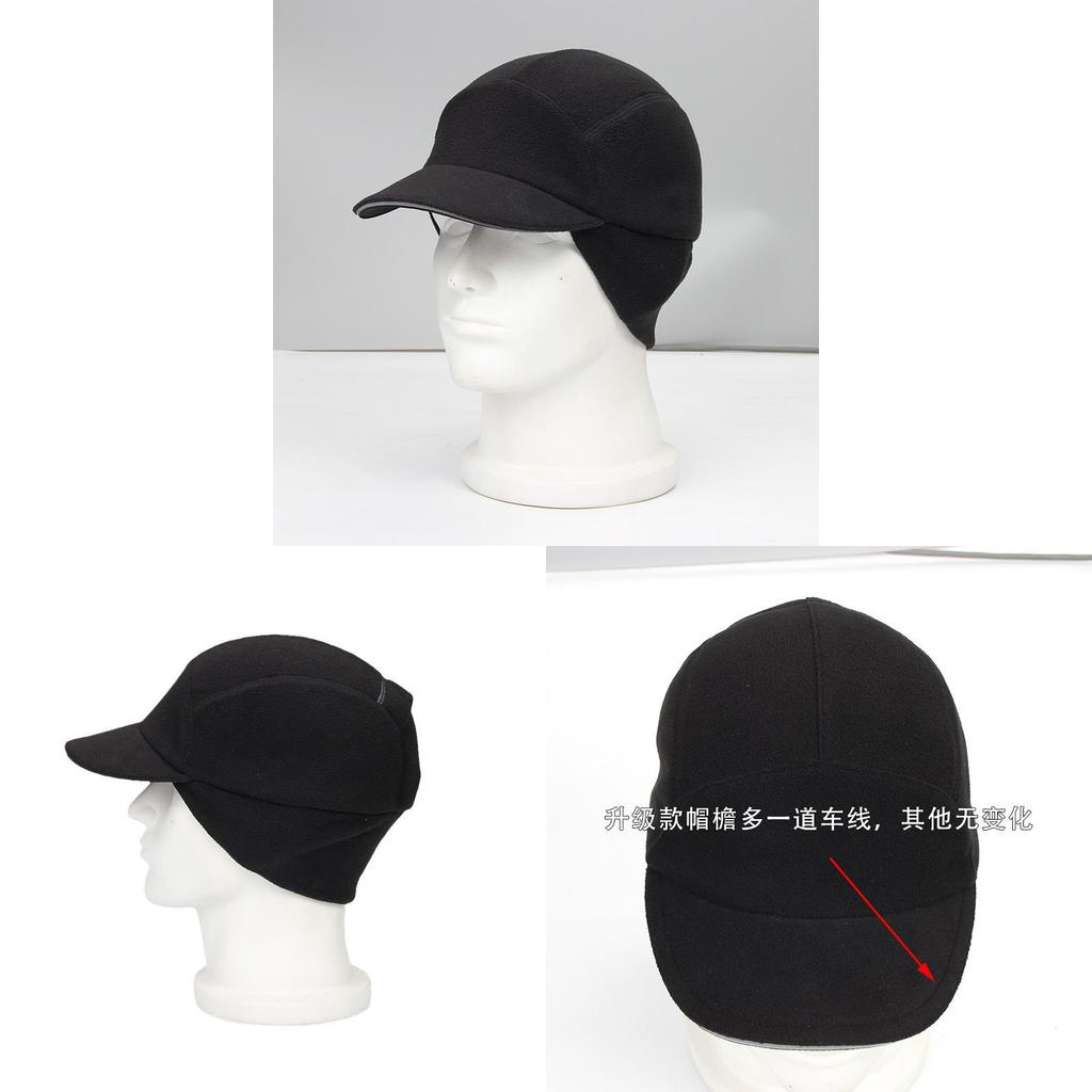 Fleece Baseball Cap With Reflective Features For Running And Winter Men Women