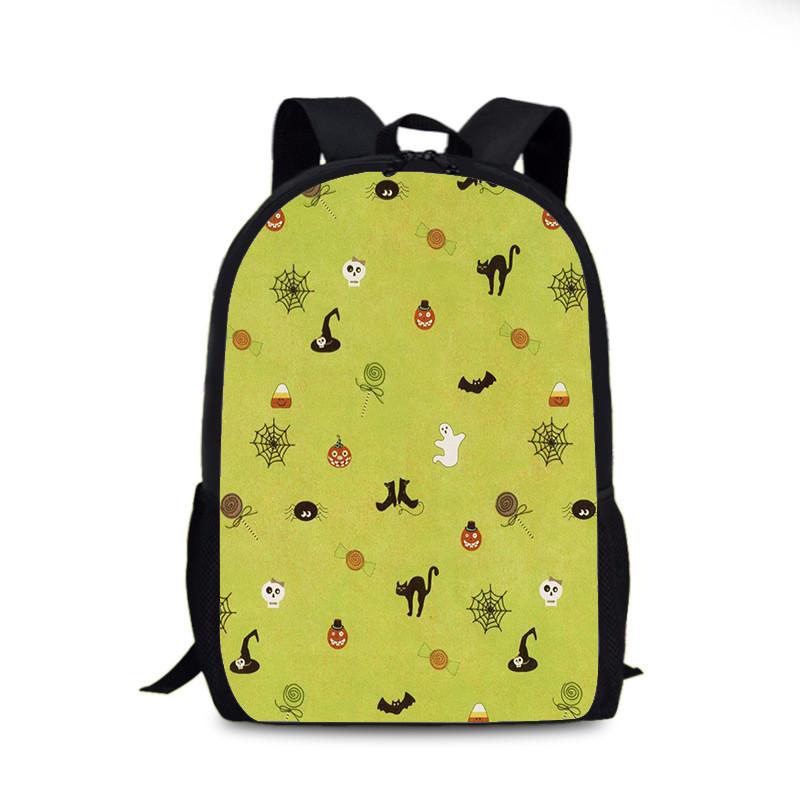 Halloween Fledermaus Kürbis Rucksack Aus Nylonmaterial Für Den Täglichen Gebrauch Und Street Style