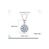 Umcho Leaf Blue přívěsek náhrdelník drahokam pro dívky dárek jemné šperky