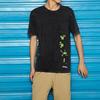 Li Ning X Disney Muppets Kermit Series Frog Pattern Printed Loose Round Neck Short Sleeve T-Shirt Men Tops Black AHSR835-2