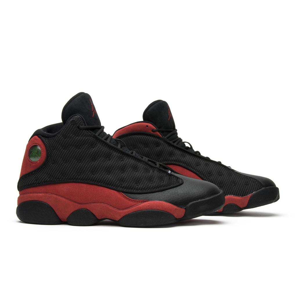 Air Jordan 13 Retro 'Bred' 2017 (Unisex) Schwarze / Wahre Rote / Weiße Vintage Basketballschuhe 414571 004