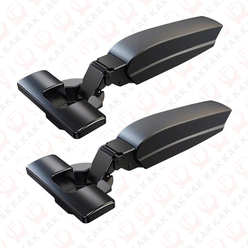 

KAK 2PCS Kitchen Cabinet Hinges Hidden Black Soft Closing Hydraulic Hinge Furniture Fittings Damper Buffer Door Hinge Hardware