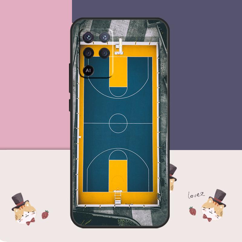 Basketball Case For Oppo A94 A74 A54 A18 A38 A58 A78 A98 A80 A60 A40 A96 A76 A16 A15 A17 A57 A77 A5 Pro