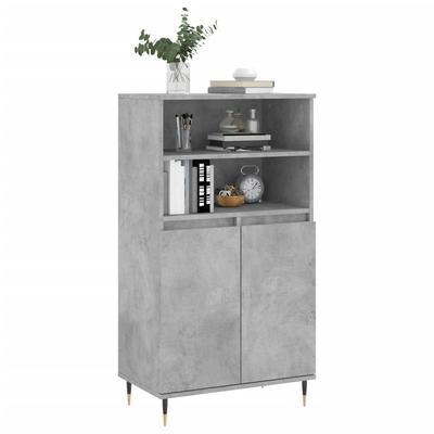 Highboard Concrete Grey 60 X 36 X 110 Cm Particleboard
