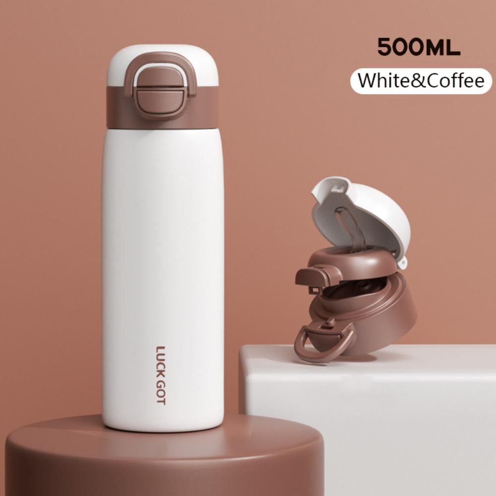 

500ML Thermal Mug Double Drink Insulated Cup Portable Double Drink Vacuum Flasks Tea