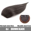 WTB 20cm Additional Wig Piece Synthetic Wig Female One-piece Thickening Fluffy Head Replacement Pad Hair Piece