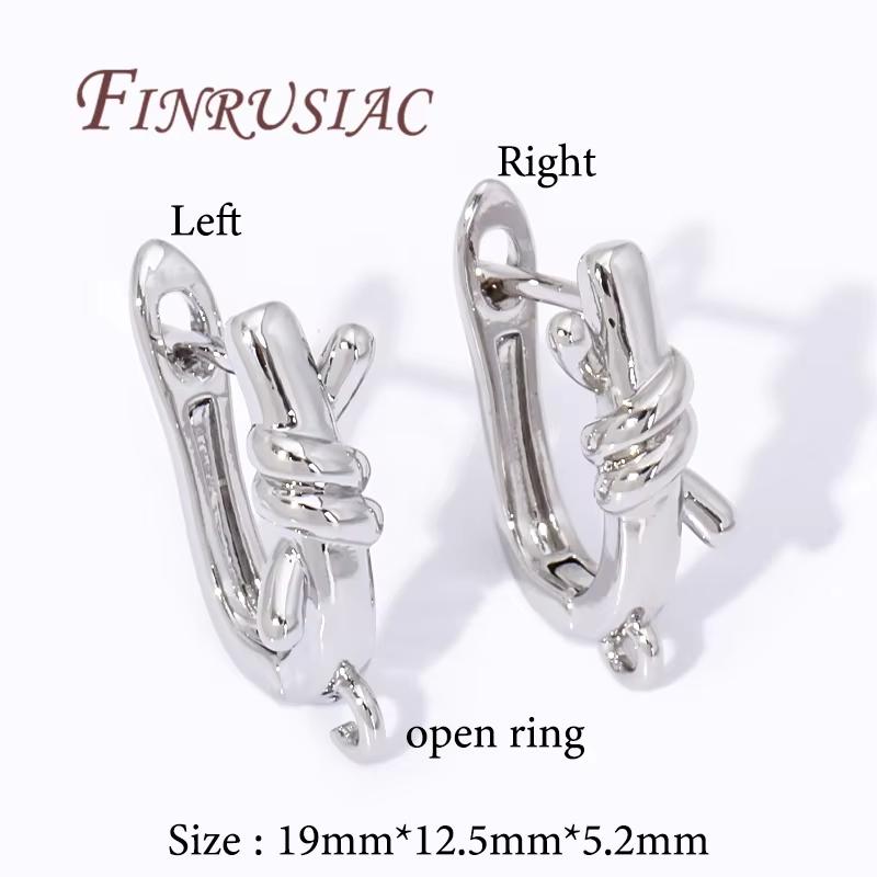 

18K Gold Plated Brass with Zircon Earring Hook Clasps For DIY Women s Earring Making,Earwires Fasteners Findings 1 pair