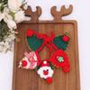 Holiday Dog Cats Neck Scarf with Christmas Character, Triangular Fabric Neckwear for Family Gathering, Seasonal Photos, and Pet Styling