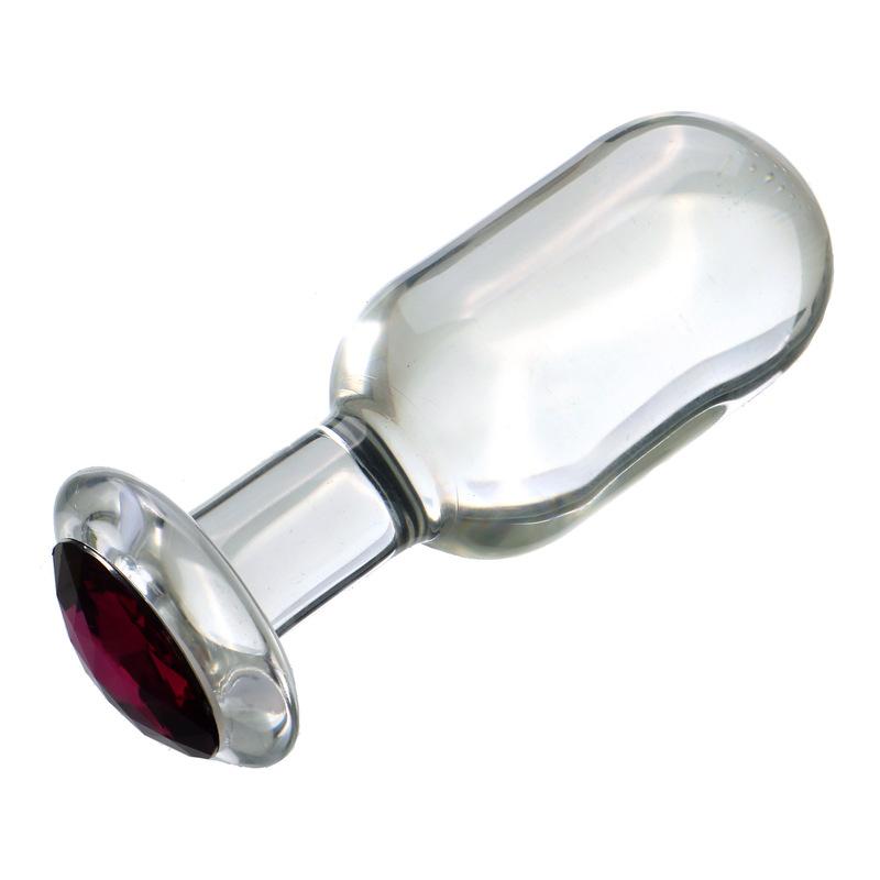 New Go out wearing Contact Anal plug Glass Butt Plug Crystal Ball Anal Beads Fake Penis Glass Anus Dildo Adult Masturbation Toys