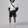 Jordan Sneaker School Letter And Number Print Pattern Lace-Up Shorts Kids Shorts Black 95D035-023