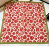 Fresh oil painting style printing silk scarf simulation silk square scarf shawl versatile neck small square scarf headscarf scarf scarf