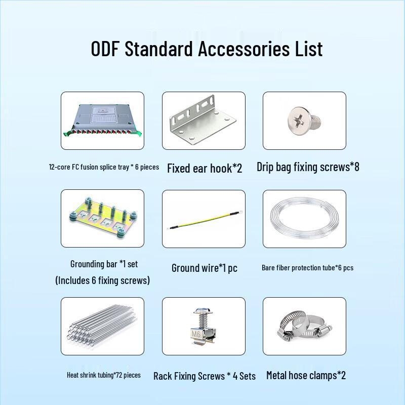 Boyang 72-Core FC Single-Mode Rack-Mount Fiber Optic Distribution Frame