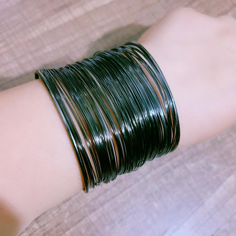 Exquisite European & American Metal Hollow Pattern Bracelet Set