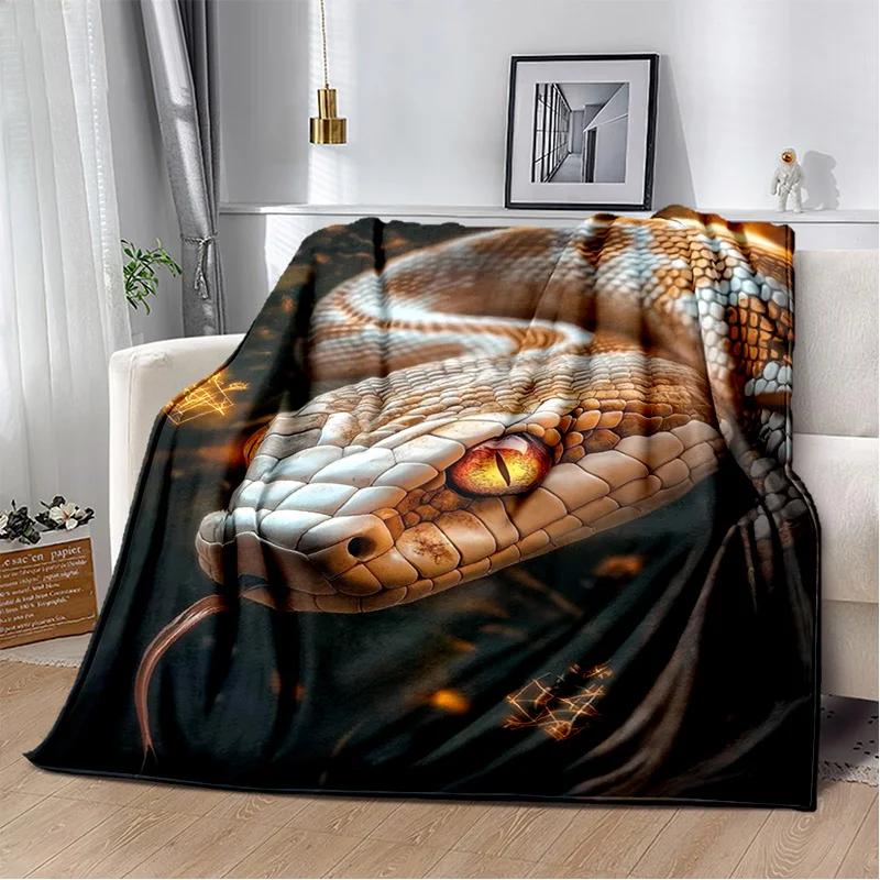 Soft Gothic Snake Serpent Python Viper Blanket for Bed Sofa Picnic Travel Office Cover Kids Gift Throw Blanket