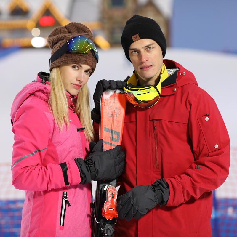 Winter Ski Gloves Thickened Cotton Cycling Warm Northeast Harbin Snow Township Cold and Anti-freeze Gloves Tourism Equipment