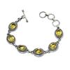 Beautiful Citrine Gemstone Handmade 925 Sterling Silver Bracelet, Citrine Bracelet For Wife , Unisex Bracelet, Easter Gift For Wife