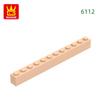 Non-Toxic 22 Pcs/Lot 6112 1X12 High 12 Hole Building Block Moc Color Accessories Compatible With Brick Diy Children'S Toy Assembly Gift