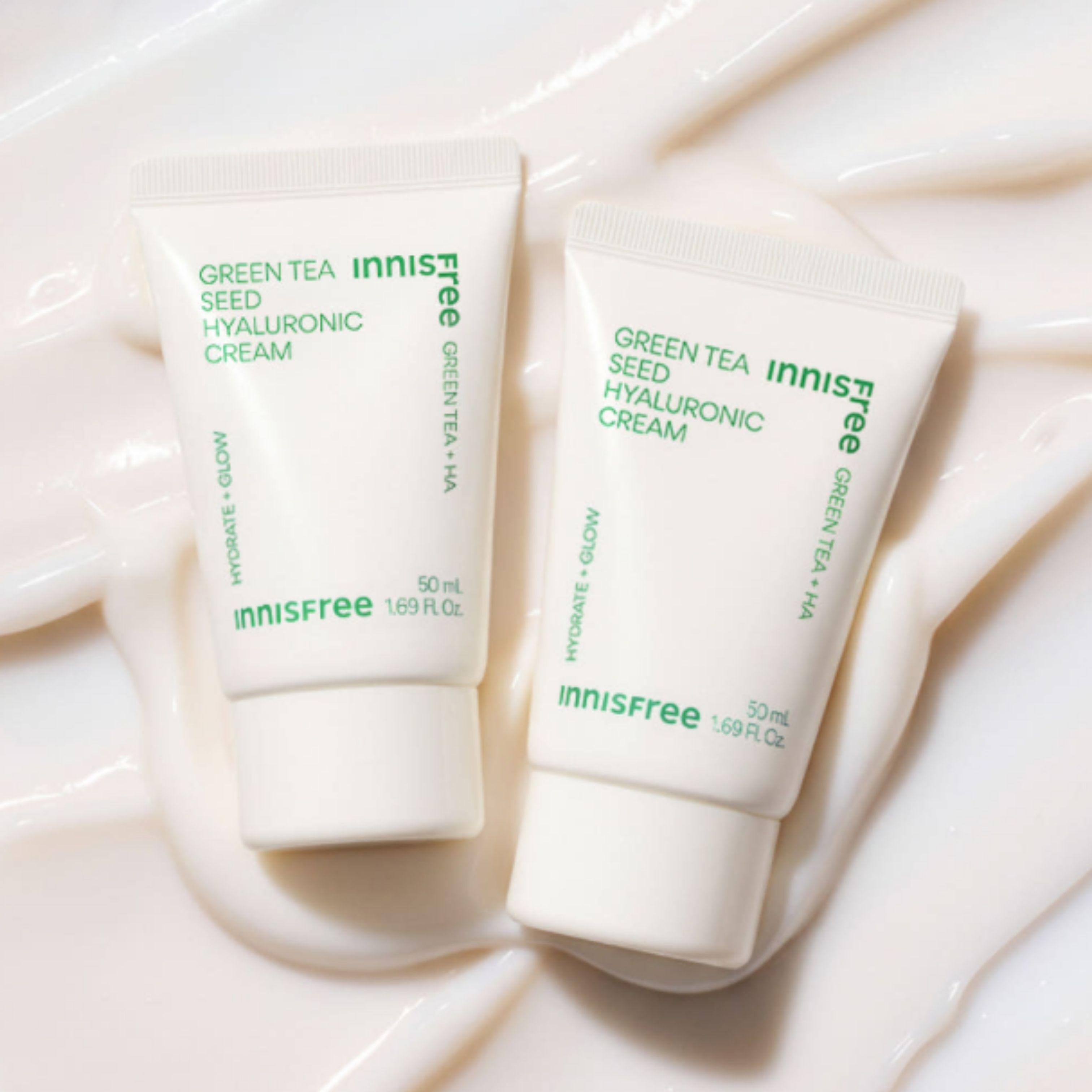 Innisfree Крем с экстрактом семян зеленого чая 50 мл Двойная упаковка