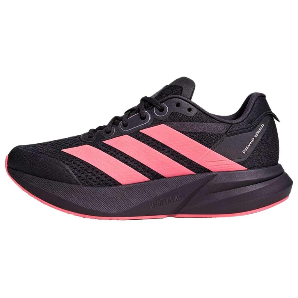 Men's Sneakers Adidas Duramo Speed 2 Running Shoes Unisex Low Top Aurora Black/Acid Red