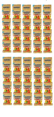 Haribo Goldbär Gummibärchen 4 Reihen x 10 Beutel (64g)