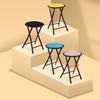 Atmosphera "Mélissa" Velvet Folding Stool - Black - Set of 4