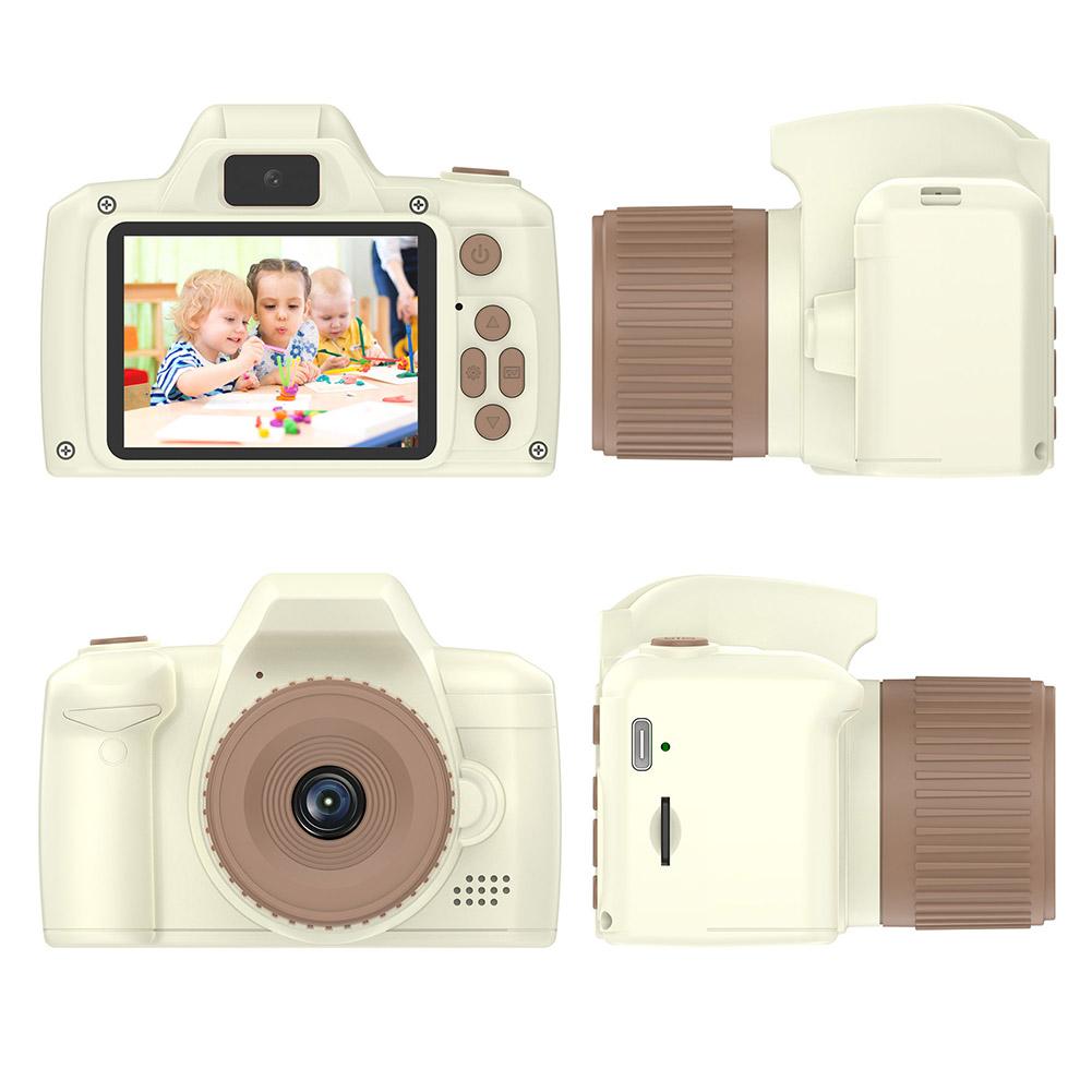 Long Lens Kids Selfie Camera 1080P HD 2.4 Inch IPS Screen Digital Camera Toys Child Camera for 6 7 8 9 10 Year Old Boys Girls