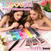 Strass colorati in resina da 3 mm: 40 Colori AB e Gelatina per Abbigliamento Fai-da-Te, Nail Art e Telefoni