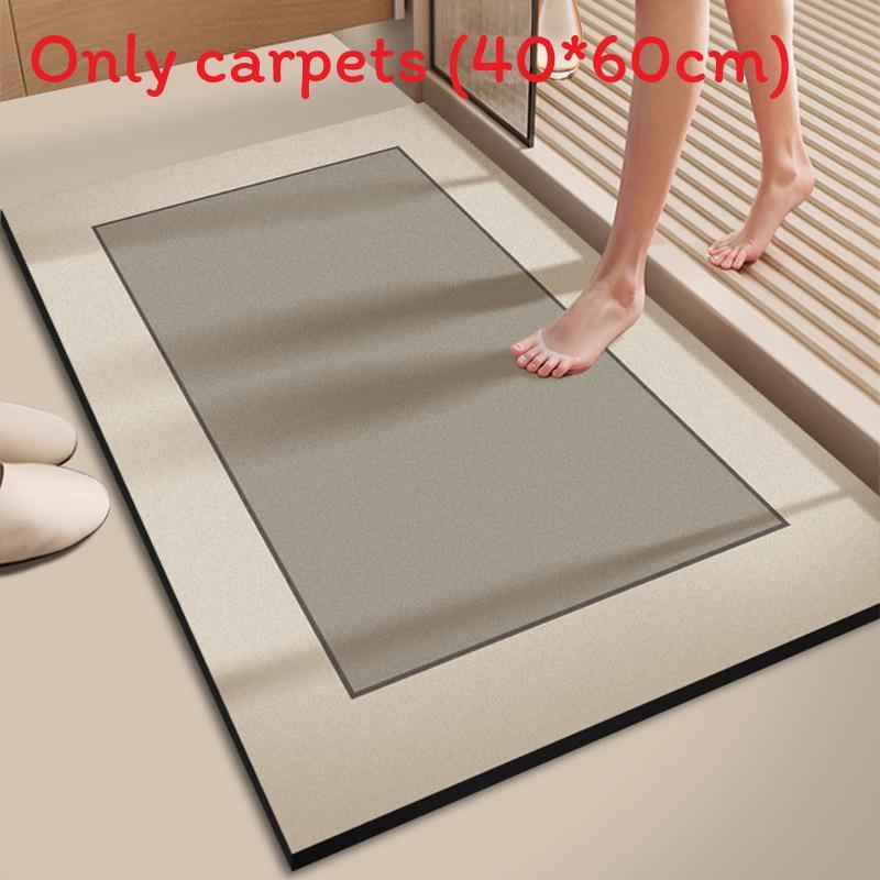 Modern Minimalist Diatomaceous Bathroom Rug With Non Slip Water Absorption For Home Use