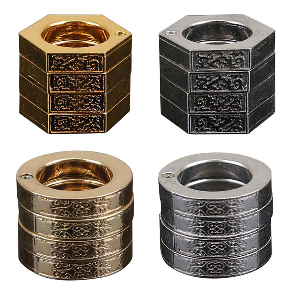 Buy Hexagon Retro Ring 4pcs For Men Women Self Defense Tool Multifunctional At Affordable Prices Free Shipping Real Reviews With Photos Joom