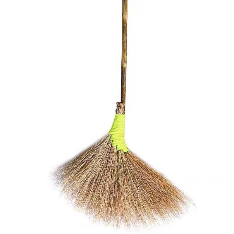 USAN HOME Natural Handwoven Bamboo Broom