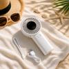 Portable Handheld Mini Fan USB Rechargeable Silent Turbo Cooling Fan for Worship Travel Adjustable Speed School Desk Fan