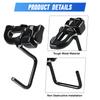 6Pcs L-Track Stud Fitting with U-Hook Carbon Steel Tie Down Anchors For L-Track Rails Trucks Trailers Cargo Management 6PK