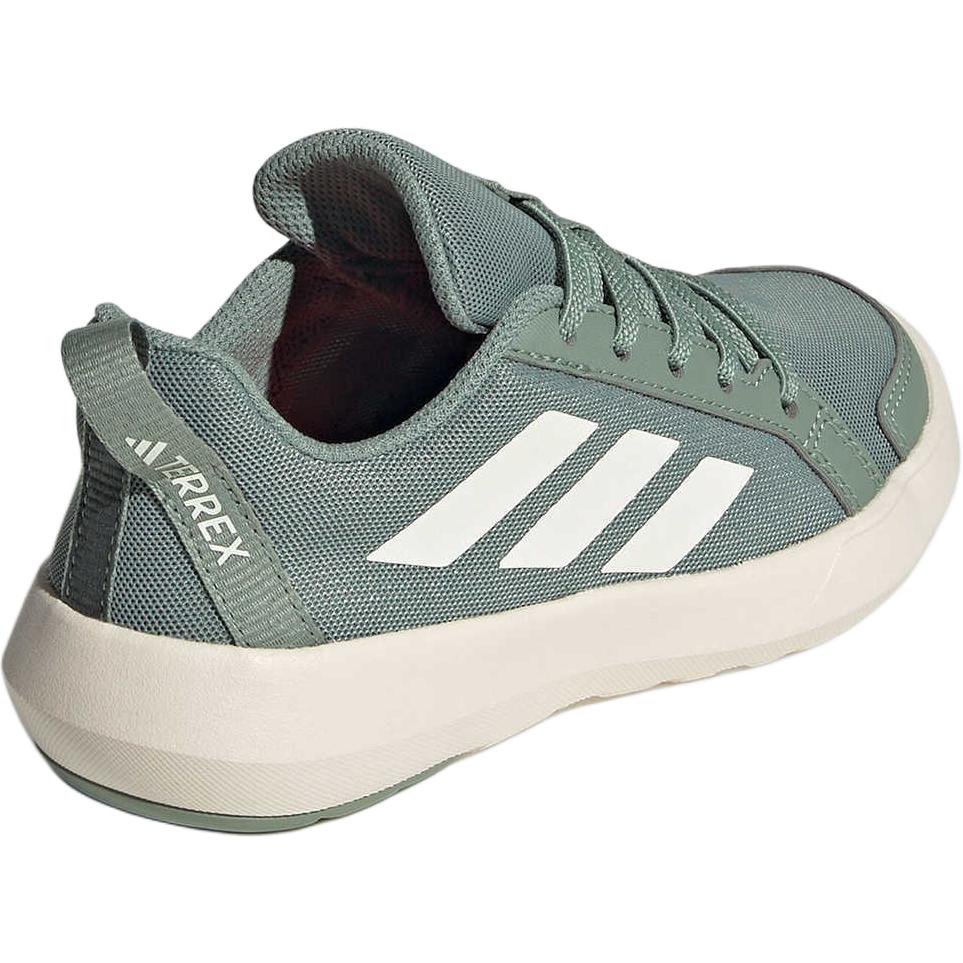 Adidas Terrex Boat C Comfortable Non-Slip Durable Low-Top Outdoor Shoes Kids Shoes Green White JS0733