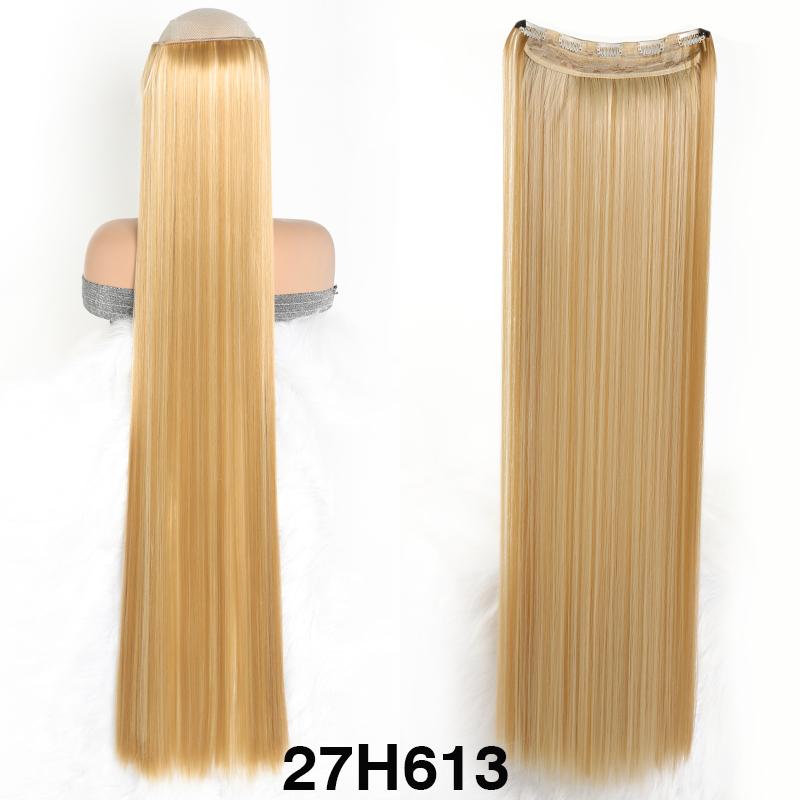 40 tommer Hår Extensions Clip In Hår Extensions Syntetisk5 Klips i Ett-Stykke Type Hår Extensions For Kvinner