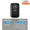 65W GaN Charger PD Fast Charging Mobile Phone Charger Tablet Laptop Fast Charging Head