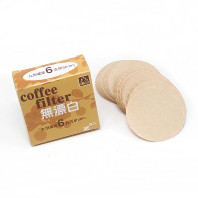 Wooden Round Drip Paper Coffee Filter Moka Pot Espresso 100pc/Pack Tea Strainer Maker