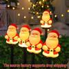 Solar Santa Claus LED Garden Stake Lights for Outdoor Lawn and Courtyard