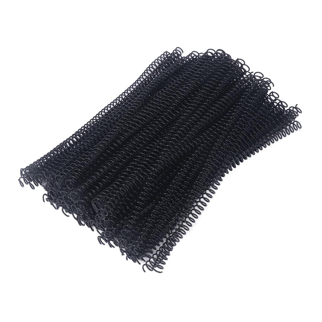 100Pcs Spiral Binding Coils Plastic Dia 9.5mm 3Celsius8in 48 Teeth 4:1 Ratio 75 Sheet Capacity for   Paper