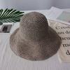Women's handmade Japanese-style woven straw hat, casual beach hat, sun protection sun hat, fisherman hat, bucket hat, extra large